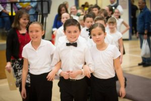 Elementary Ballroom Team Match – two ladies walking on – Photography by Todd F. Wakefield